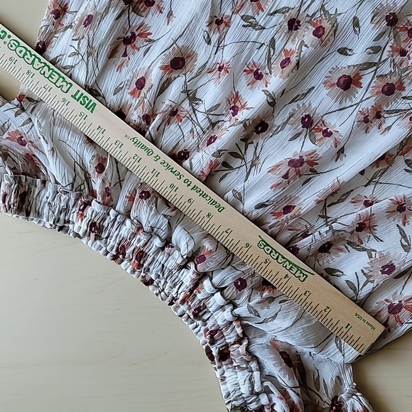 Women's Lucky Brand Floral Off Shoulder Top XS - Picture 8 of 11